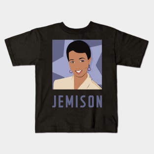 JEMISON - "Queen of Science" portrait of Mae Jemison Kids T-Shirt